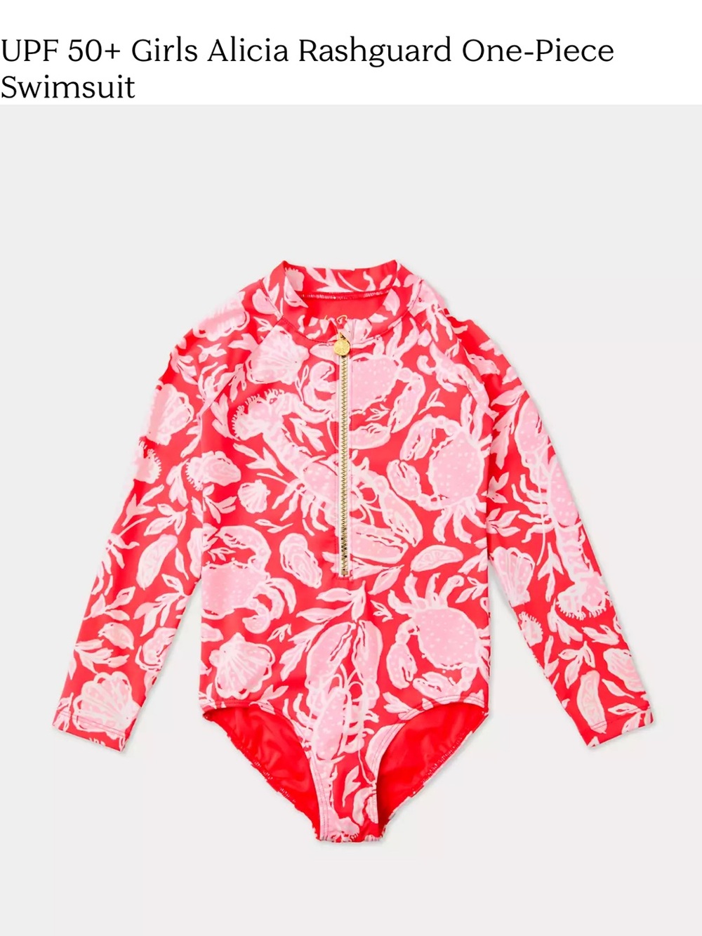 Lilly Pulitzer Alicia Rash guard UPF 50